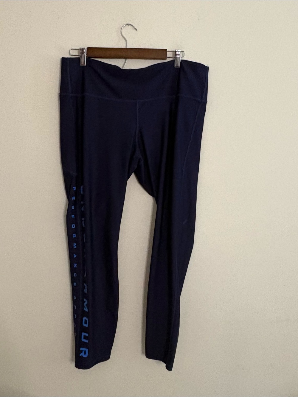 Under Armour Women’s XXL Navy Blue Leggings Pants Compression Ankle Sporty